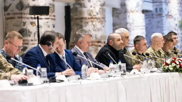 'Video thumbnail for Russia-Ukraine peace talks end after less than 2 hours in Istanbul, officials say'