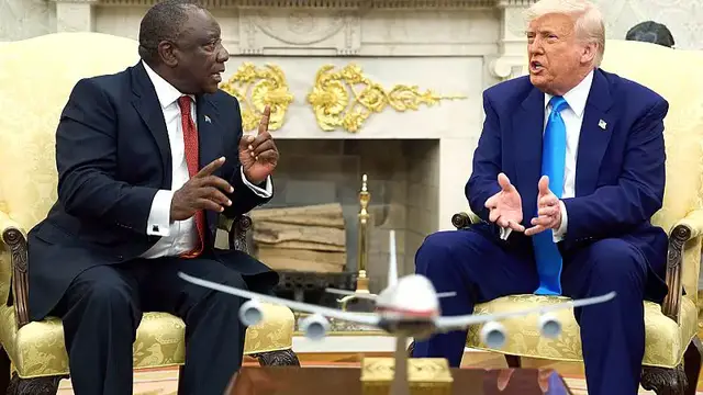 'Video thumbnail for 30% on South African imports: Ramaphosa hits back at new Trump tariffs'