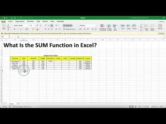 'Video thumbnail for Excel 365: Hàm SUM trong Excel là gì?'