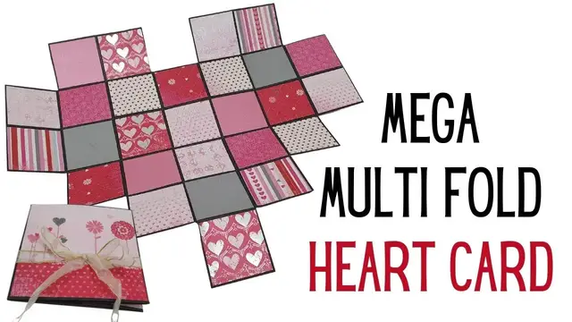 'Video thumbnail for Mega Multi Fold Valentine Heart Card'