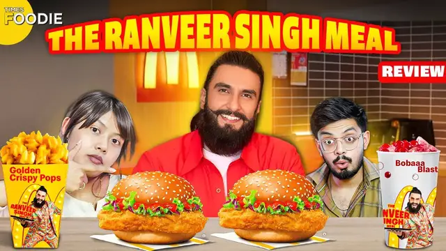 'Video thumbnail for McDonald’s X Ranveer Singh Meal Review | Worth the Hype? | Times Foodie'