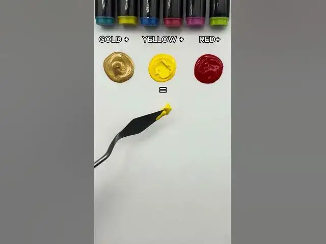 'Video thumbnail for Color mixing recipe | Gold paint mixing | ASMR #paintmixing #colormixing #colormixingvideo'