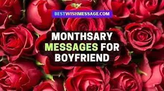 'Video thumbnail for Monthsary Messages for Boyfriend'