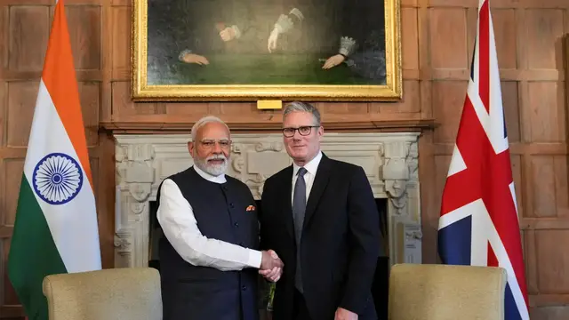 'Video thumbnail for UK and India sign free trade agreement during Modi visit'