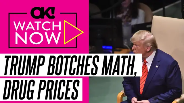 'Video thumbnail for Donald Trump Flubs Math Problem While Bragging About Cutting Drug Prices'