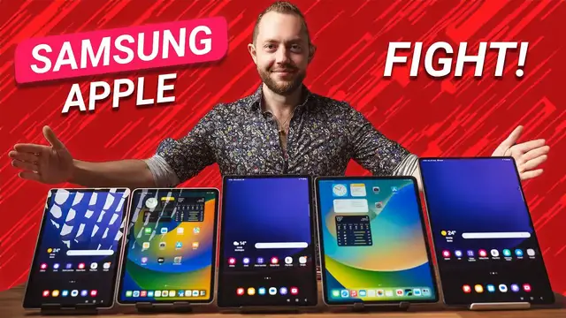 'Video thumbnail for Galaxy Tab S9 vs. iPad Pro Comparison: Don't Buy Wrong!'