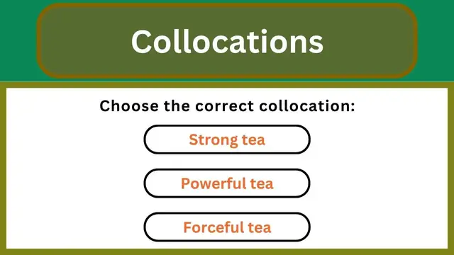 'Video thumbnail for English Grammar Practice ||  Collocations || English Grammar Test'