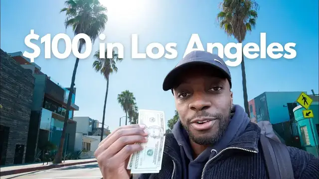 'Video thumbnail for 24 Hours in Los Angeles on $100'