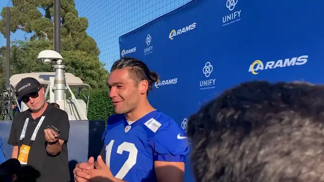'Video thumbnail for Los Angeles Rams Puka Nacua on WR Room with Davante Adams'