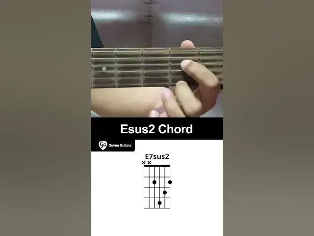 'Video thumbnail for How To Play The E7sus2 Chord On Guitar - Guvna Guitars'