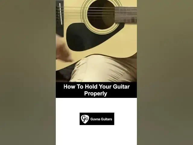 'Video thumbnail for How To Hold Your Guitar Properly - Guvna Guitars'