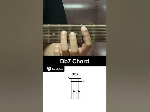 'Video thumbnail for How To Play The Db7 Chord On Guitar - Guvna Guitars'