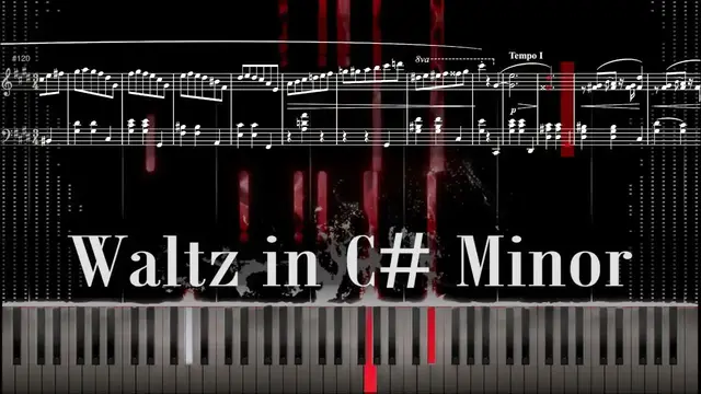 'Video thumbnail for "Waltz in C# Minor" Chopin Piano Tutorial | Sheet Music | Op. 64 No. 2 | Hand Colors Update'