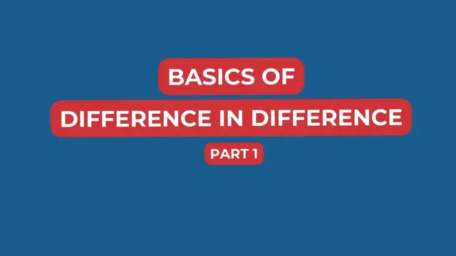 'Video thumbnail for The Basic explanation of Difference in Difference (Diff in Diff, DD, DID)'