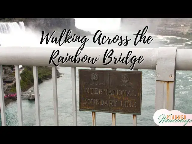 'Video thumbnail for Walking Across the Rainbow Bridge, Niagara Falls'