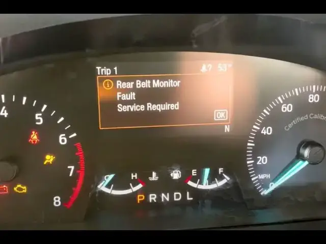 'Video thumbnail for Quick Solution For Ford "Rear Belt Monitor Fault" Warning Light'