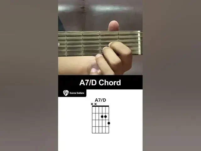 'Video thumbnail for How To Play The A7/D Chord On Guitar - Guvna Guitars'