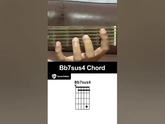 'Video thumbnail for How To Play The Bb7sus4 Chord On Guitar - Guvna Guitars'