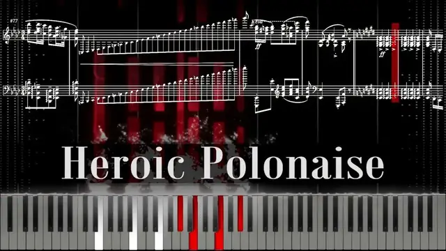 'Video thumbnail for "Heroic Polonaise" Chopin Piano Tutorial | Sheet Music'