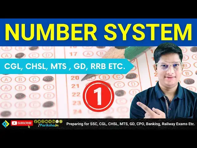 'Video thumbnail for #NumberSystem / CGL, CHSL, MTS, GD & CPO Exam on #ParikshaJn #compititive #exam | #muftshiksha'