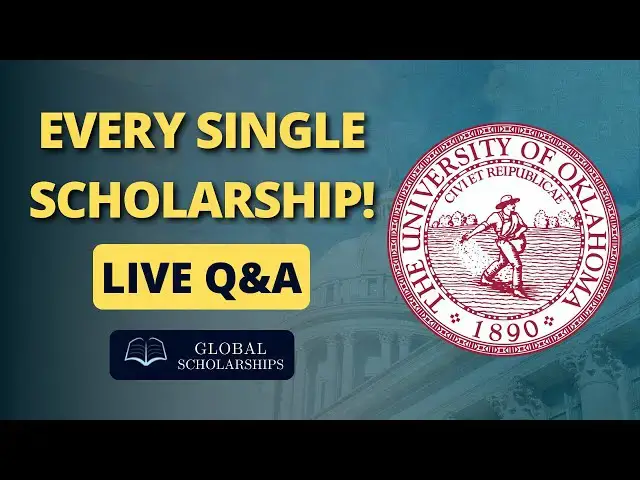 'Video thumbnail for Every Scholarship in the University of Oklahoma for International Students (2024)'