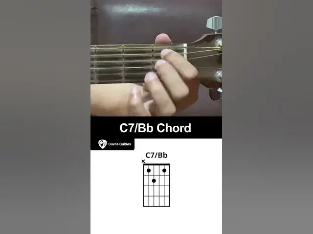 'Video thumbnail for How To Play The C7/Bb Chord On Guitar - Guvna Guitars'