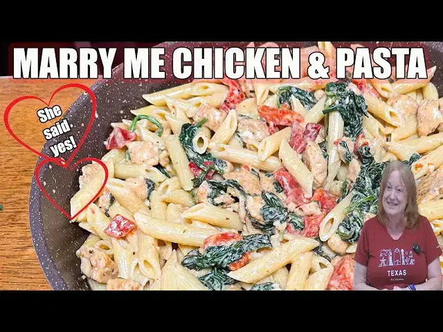 'Video thumbnail for MARRY ME CHICKEN & PASTA She Said Yes!'
