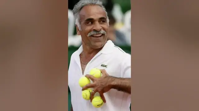 'Video thumbnail for Mansour Bahrami Epic Trick Shot At Wimbledon #shorts'