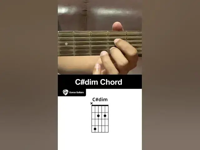 'Video thumbnail for How To Play The C#dim Chord On Guitar - Guvna Guitars'