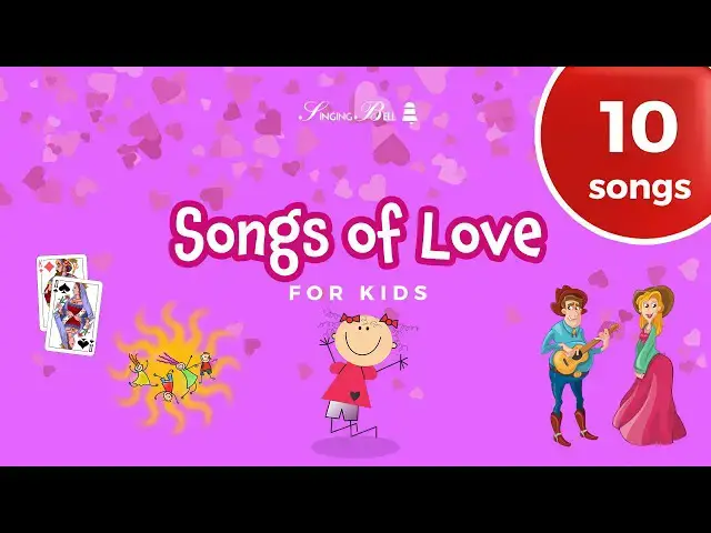 'Video thumbnail for 10 GREAT ❤️ Songs of Love for Kids (with Lyrics)'