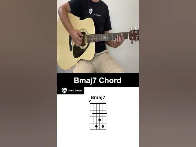 'Video thumbnail for How To Play The Bmaj7 Chord On Guitar - Guvna Guitars'