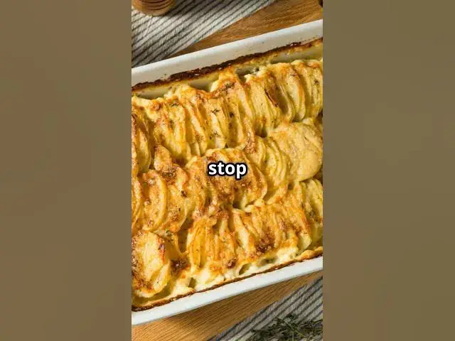 'Video thumbnail for Cheesy Hasselback Potato Gratin! #potato #food #foodie'