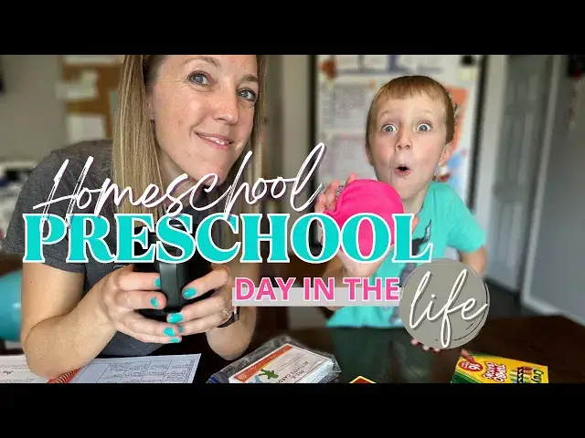 'Video thumbnail for Preschool Homeschool Day in the Life || DO A LESSON WITH US!'