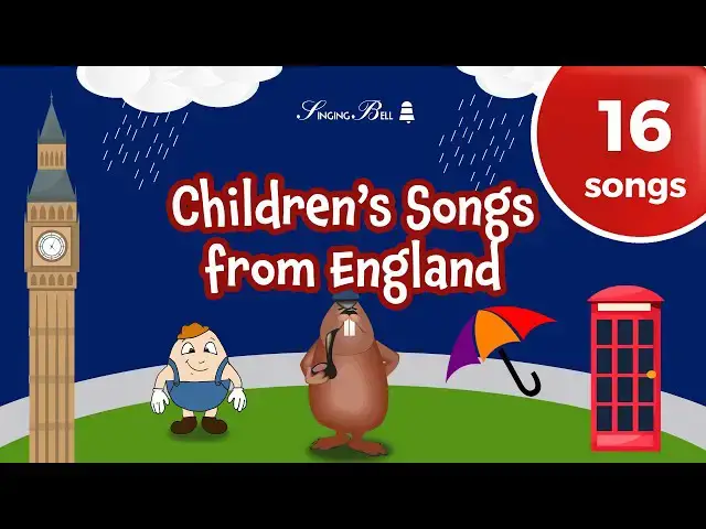 'Video thumbnail for 16 GREAT 🇬🇧 Children's Songs from England with Lyrics'
