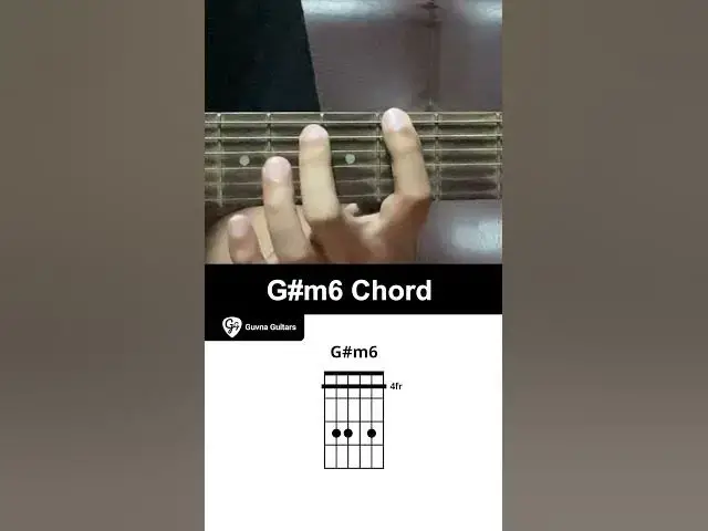 'Video thumbnail for How To Play The G#m6 Chord On Guitar - Guvna Guitars'
