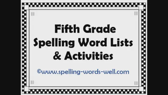 'Video thumbnail for Fifth Grade Spelling Words and Activities eBook: Fun and Effective Practice for 10-11 Year Olds'