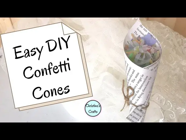 'Video thumbnail for DIY Confetti Cones for your Wedding - 3 Easy ways!'