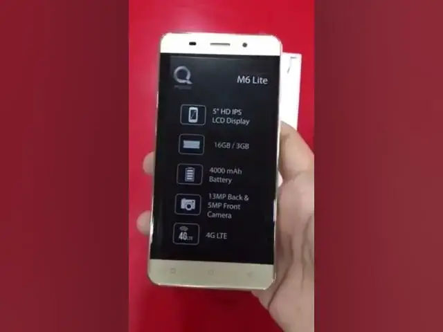 'Video thumbnail for Qmobile M6 Lite'