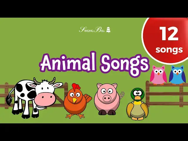 'Video thumbnail for 12 GREAT🐔 Animal Songs with Lyrics'