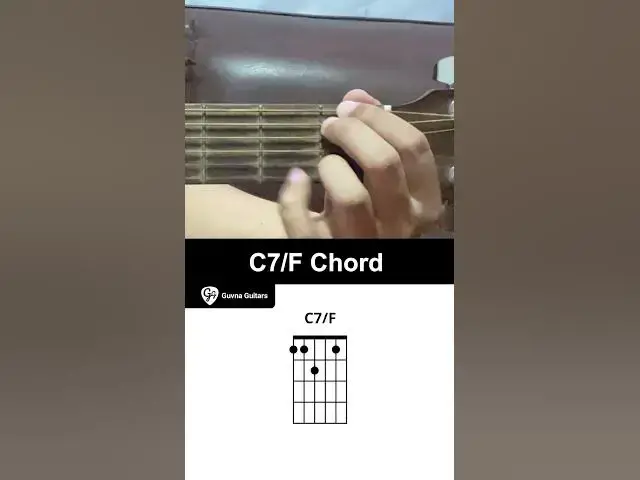 'Video thumbnail for How To Play The C7/F Chord On Guitar - Guvna Guitar'