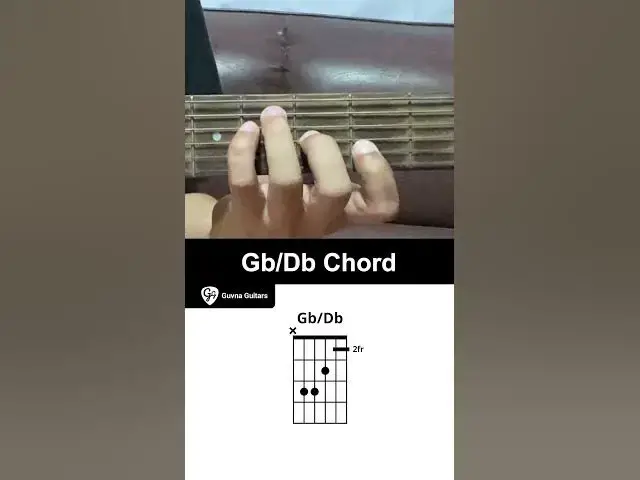 'Video thumbnail for How To Play The Gb/Db Chord On Guitar - Guvna Guitars'
