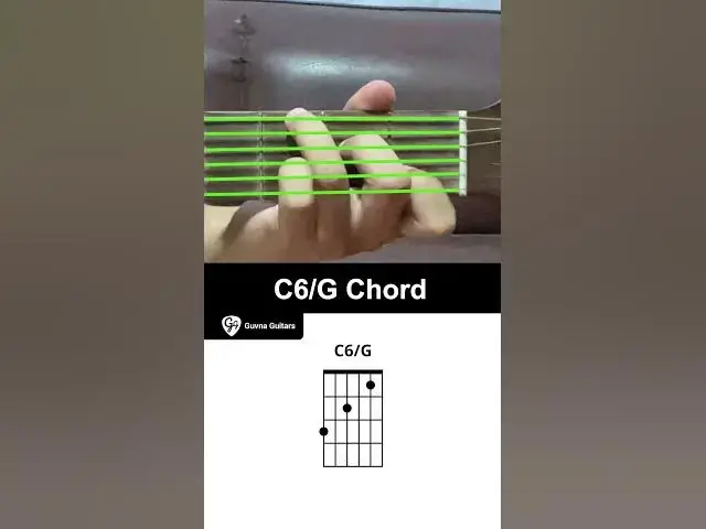 'Video thumbnail for How To Play The C6/G Chord On Guitar - Guvna Guitars'