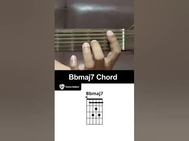 'Video thumbnail for How To Play The Bbmaj7 Chord On Guitar - Guvna Guitars'