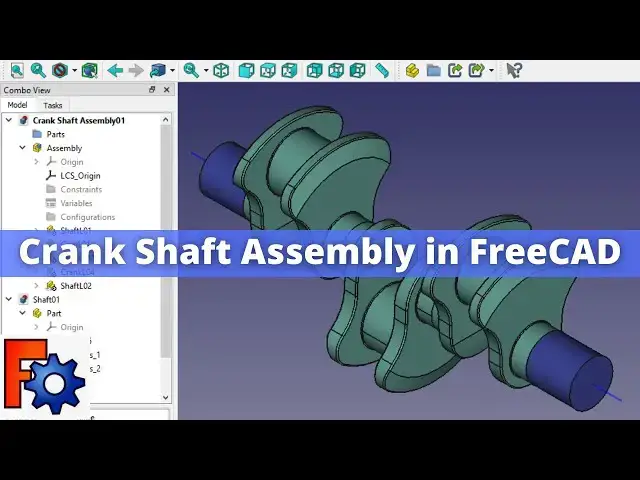 'Video thumbnail for Crank Shaft Assembly in FreeCAD | FreeCAD Tutorial | FreeCAD Asssembly4 | Mechnexus |'