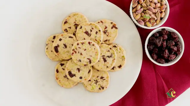 'Video thumbnail for Cranberry Pistachio Cookies'