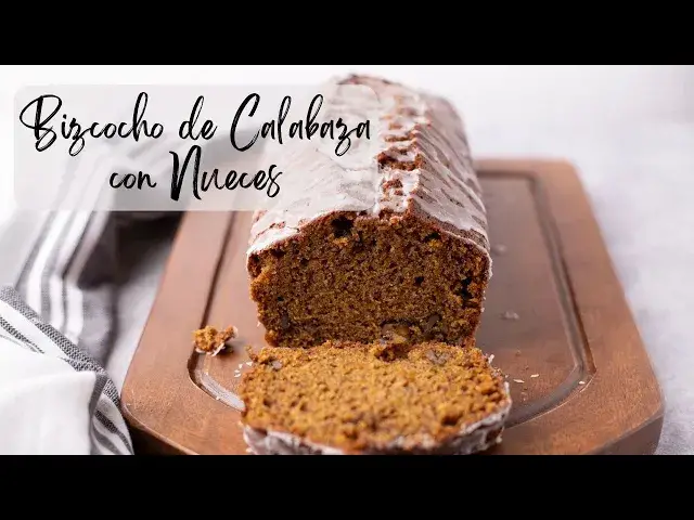 'Video thumbnail for Bizcocho de calabaza con nueces'