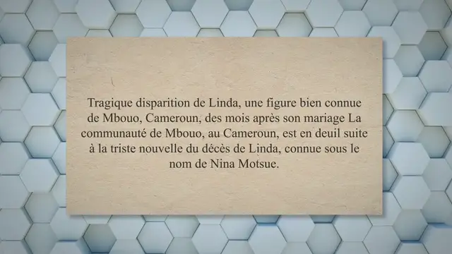 'Video thumbnail for Tragique disparition de Linda - Goodkira'