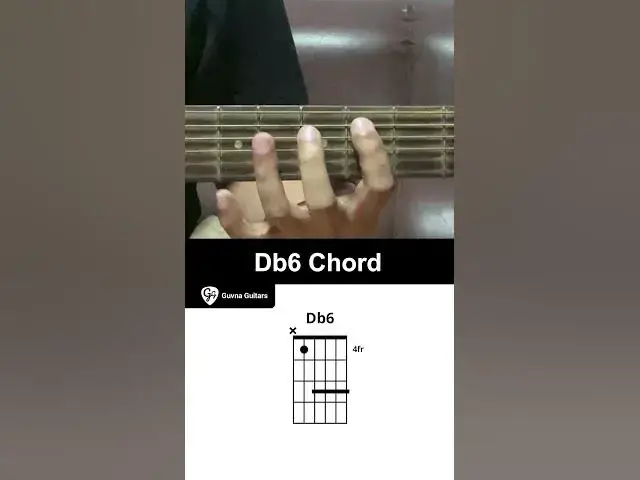 'Video thumbnail for How To Play The Db6 Chord On Guitar - Guvna Guitars'