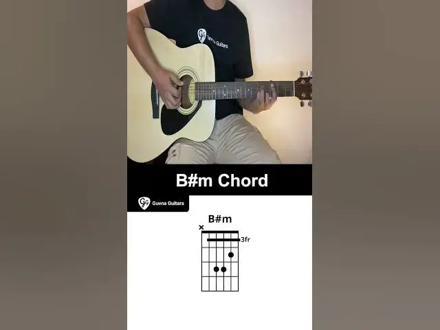 'Video thumbnail for How To Play The B#m Chord On Guitar - Guvna Guitars'