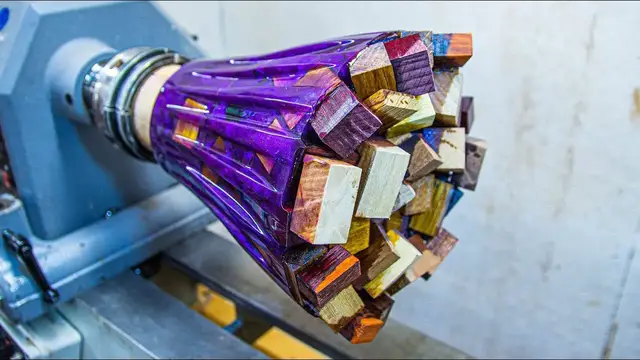 'Video thumbnail for Woodturning - Wood Bouquet Vase'